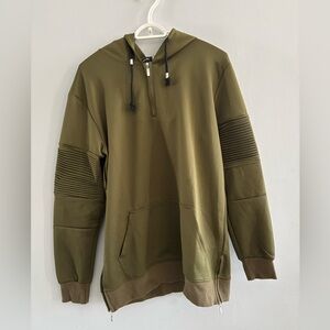Class Fashion Olive Green Hooded Sweatshirt XL